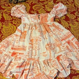 Baby doll printed dress